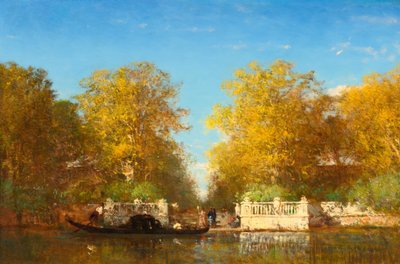 Venice Entrance to the French Gardens by Félix Ziem